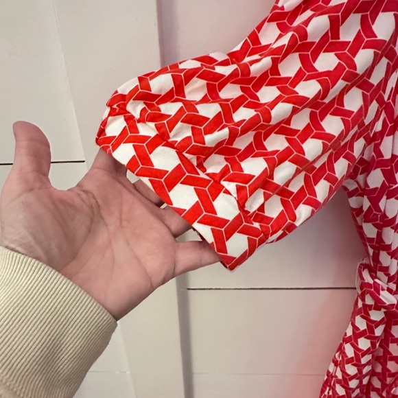 BODEN 12 Libby Geo Print jersey belted maxi shirt dress boho shabby chic - Picture 10 of 16